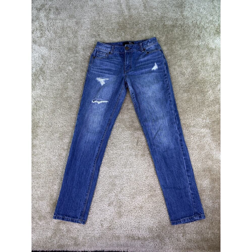 1822 Denim Women's Size 24 Medium Wash Straight Stretch Jeans 27x28 D809